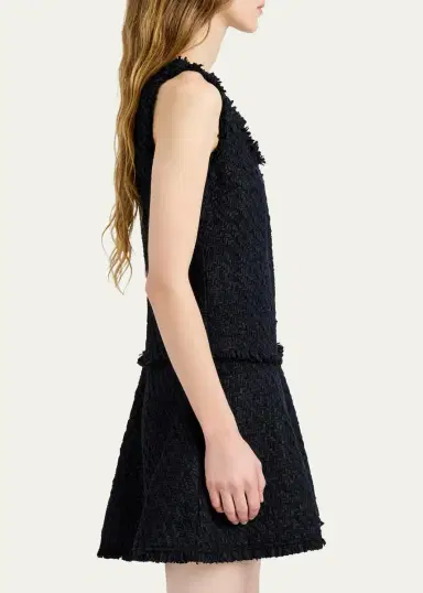 Proenza Schouler White Label Kaida Bouclé Mini Dress | Thumbnail 4