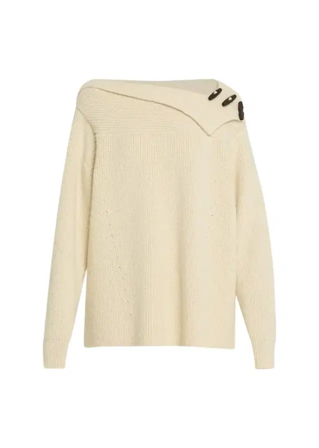 Isabel Marant Thais Button-Shoulder Alpaca Oversized Sweater