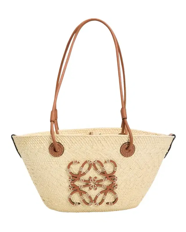 LOEWE Anagram Small Woven Basket Tote Bag