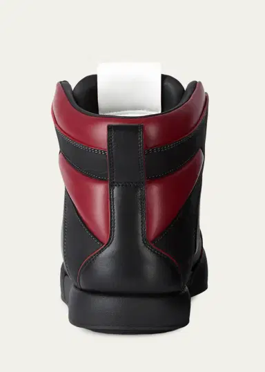 Givenchy Men's Leather High-Top Sneakers | Thumbnail 4 Givenchy Men's Leather High-Top Sneakers | Thumbnail 4