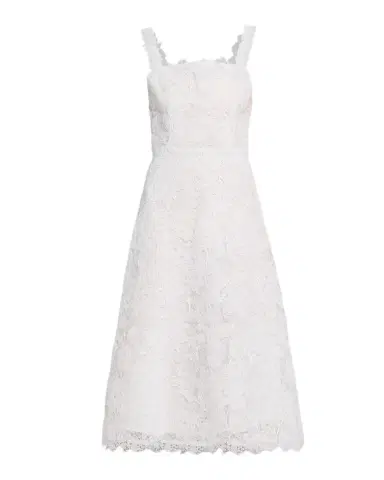 Carolina Herrera Florale Guipure Lace Sleeveless Midi Dress | Thumbnail 1 Carolina Herrera Florale Guipure Lace Sleeveless Midi Dress | Thumbnail 1