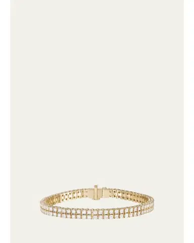 Melissa Kaye Lenox Two Row Diamond Tennis Bracelet | Thumbnail 1