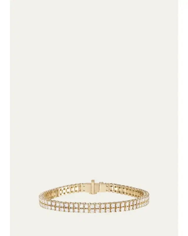 Melissa Kaye Lenox Two Row Diamond Tennis Bracelet