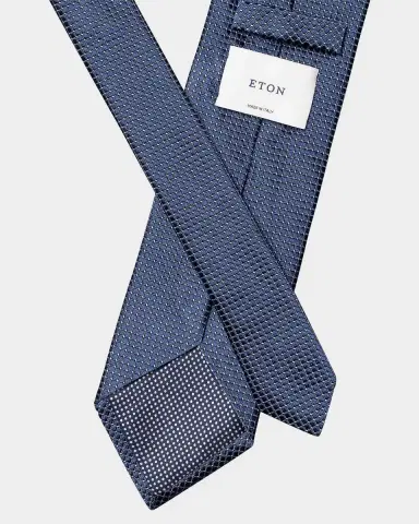 Eton Men's Geometric Satin Silk Tie | Thumbnail 3