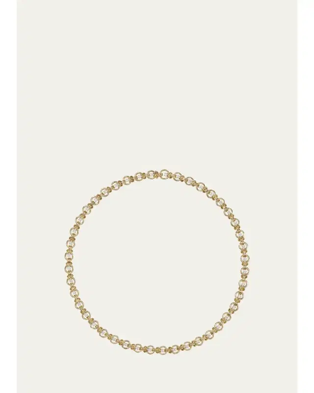 Melissa Kaye Rocky Small Diamond Loop Chain Necklace