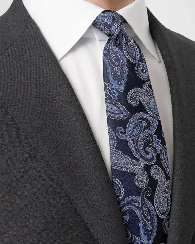 Eton Paisley Silk Tie | Thumbnail 2
