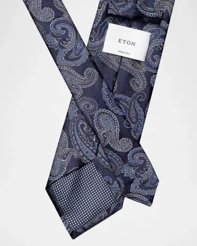Eton Paisley Silk Tie | Thumbnail 3
