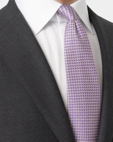 Eton Geometric Silk Tie | Thumbnail 2