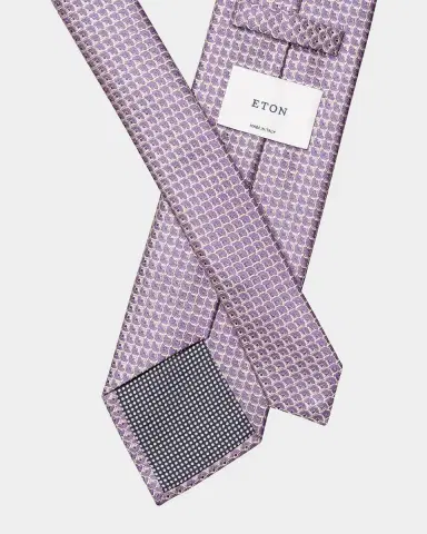 Eton Geometric Silk Tie | Thumbnail 3