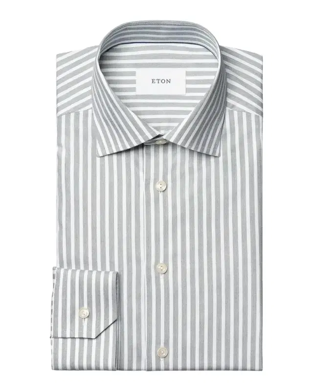 Eton Men's Striped Twill Slim-Fit Shirt