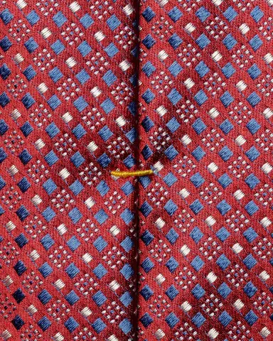 Eton Men's Micro-Geometric Silk Tie | Thumbnail 4