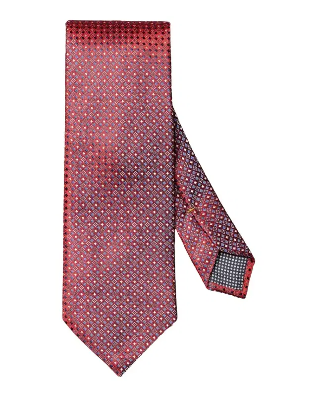 Eton Men's Micro-Geometric Silk Tie