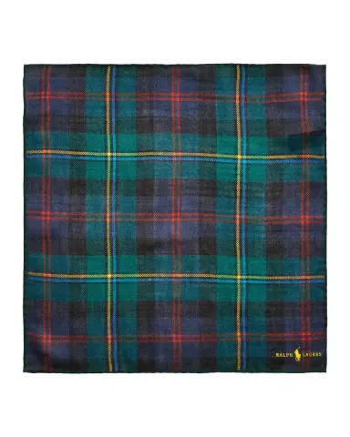 Polo Ralph Lauren Men's Tartan Wool Pocket Square | Thumbnail 3 Polo Ralph Lauren Men's Tartan Wool Pocket Square | Thumbnail 3