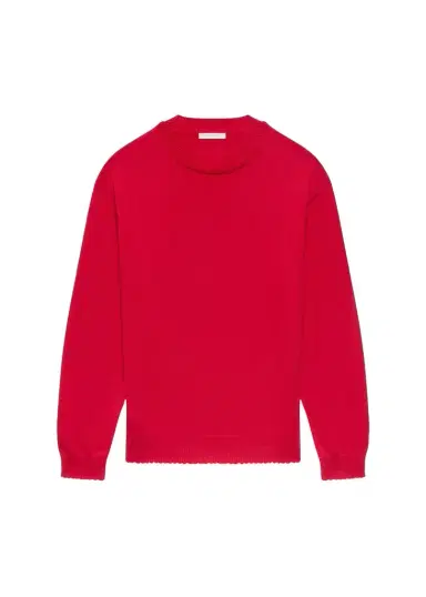 Helmut Lang Men's Cotton Lettuce-Trim Crewneck Sweater | Thumbnail 1
