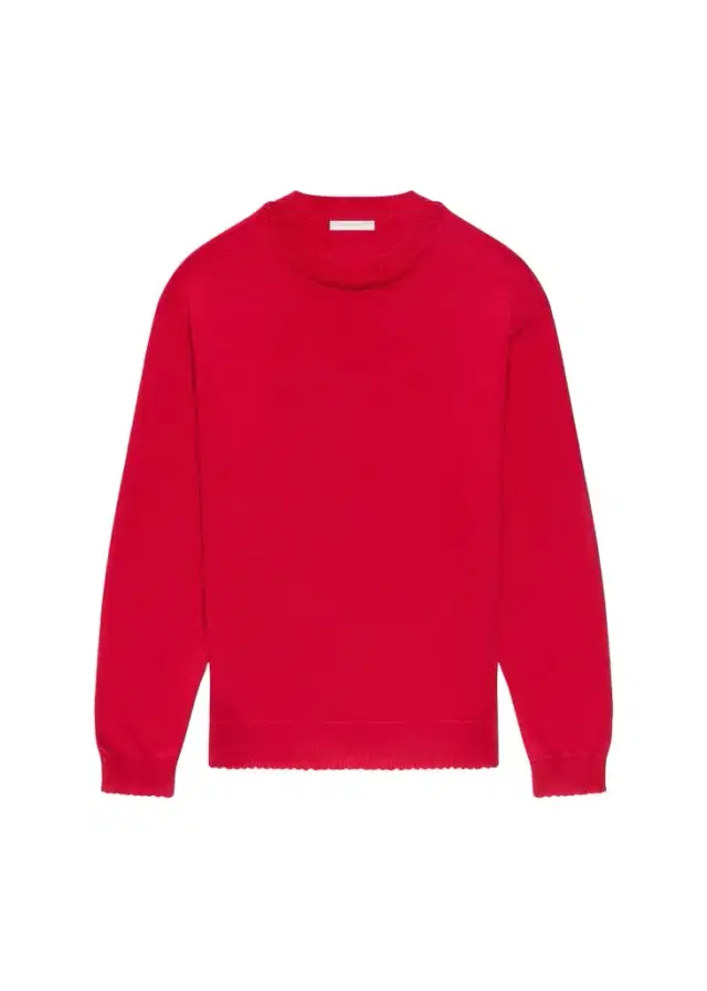 Helmut Lang Men's Cotton Lettuce-Trim Crewneck Sweater