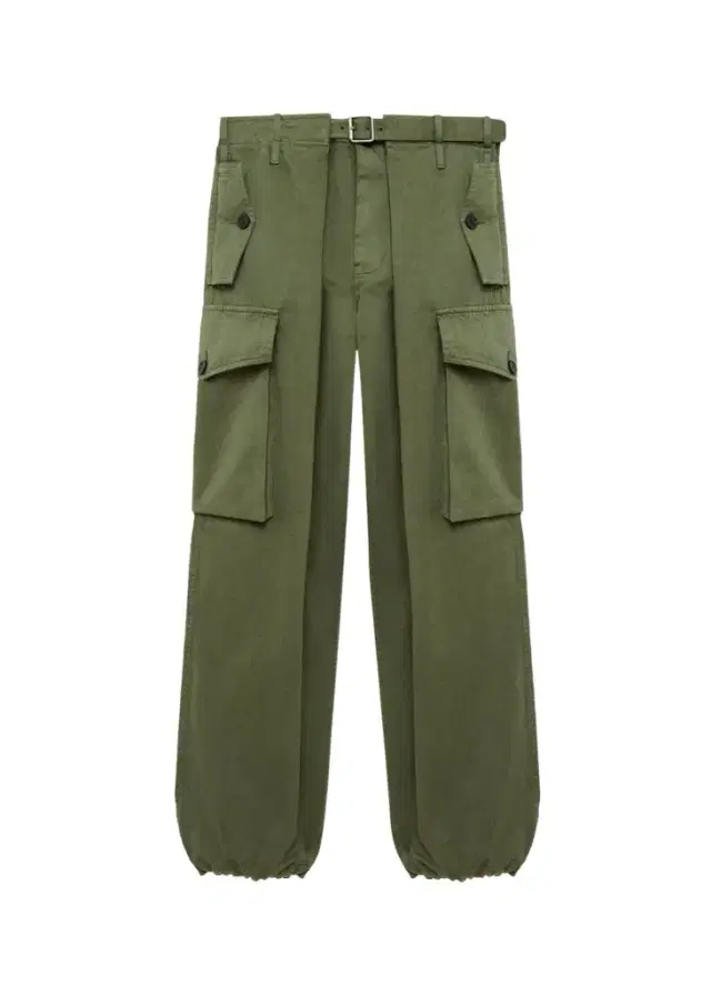 LOEWE Pleated Straight-Leg Cargo Trousers