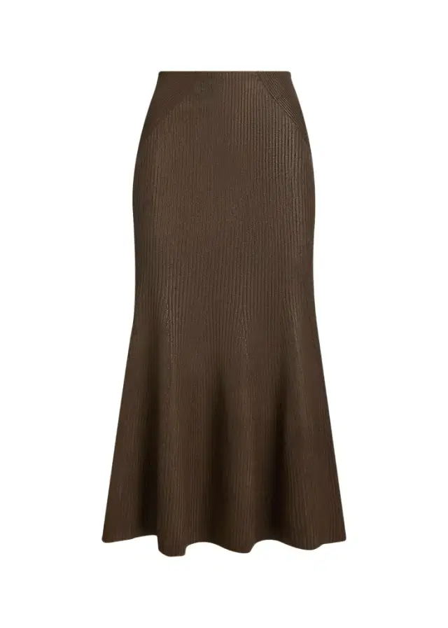Ralph Lauren Collection Adrianna Foiled Rib-Knit Sweater Skirt