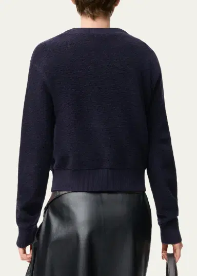 LOEWE Logo Embroidered Wool Crewneck Sweater | Thumbnail 6