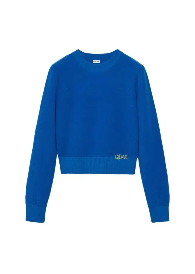 LOEWE Logo Embroidered Wool Crewneck Sweater