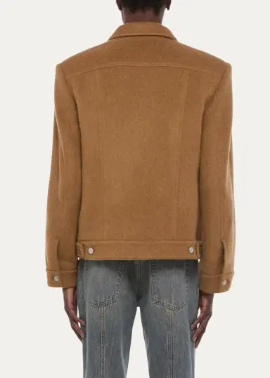 Helmut Lang Men's Wool Trucker Jacket | Thumbnail 3 Helmut Lang Men's Wool Trucker Jacket | Thumbnail 3