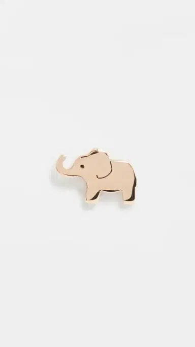 Zoë Chicco 14k Gold Single Itty Bitty Elephant Stud | Thumbnail 4