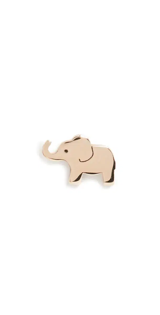 Zoë Chicco 14k Gold Single Itty Bitty Elephant Stud