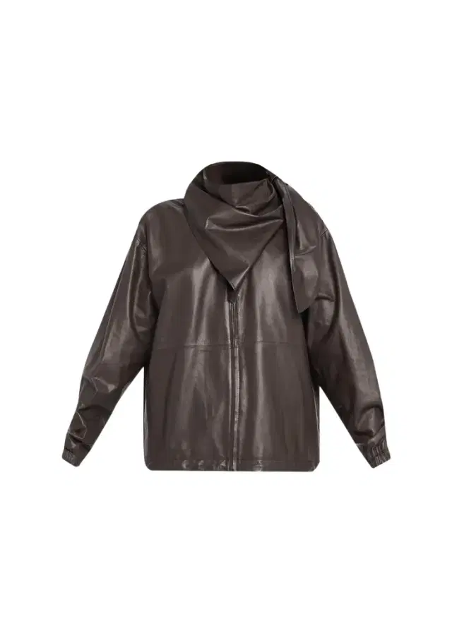 LOEWE Leather Scarf Zipped Jacket