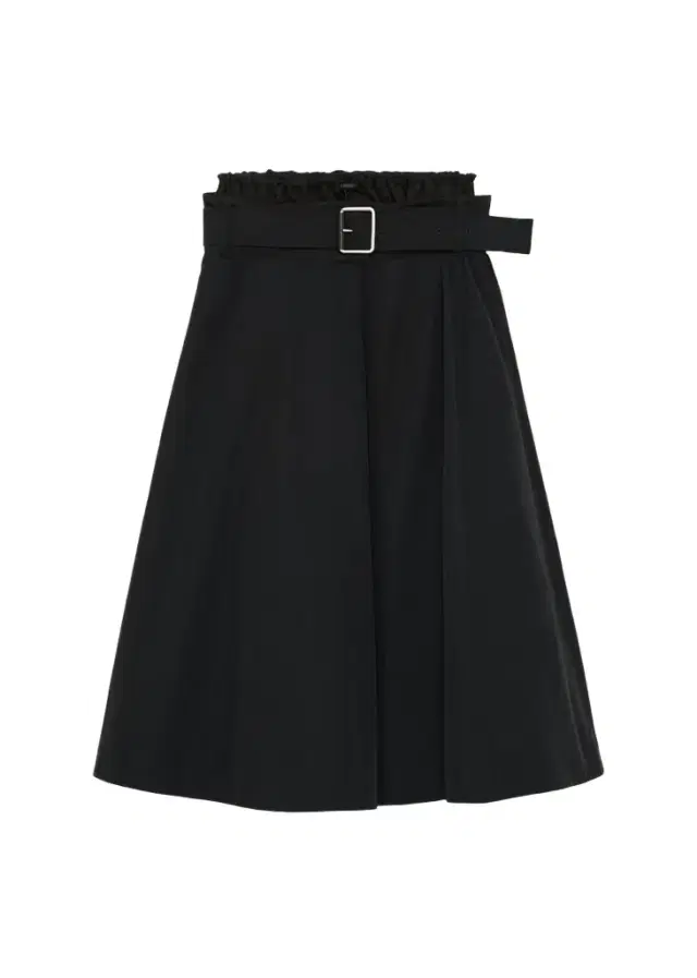 LOEWE Belted Double-Waistband Midi A-Line Skirt