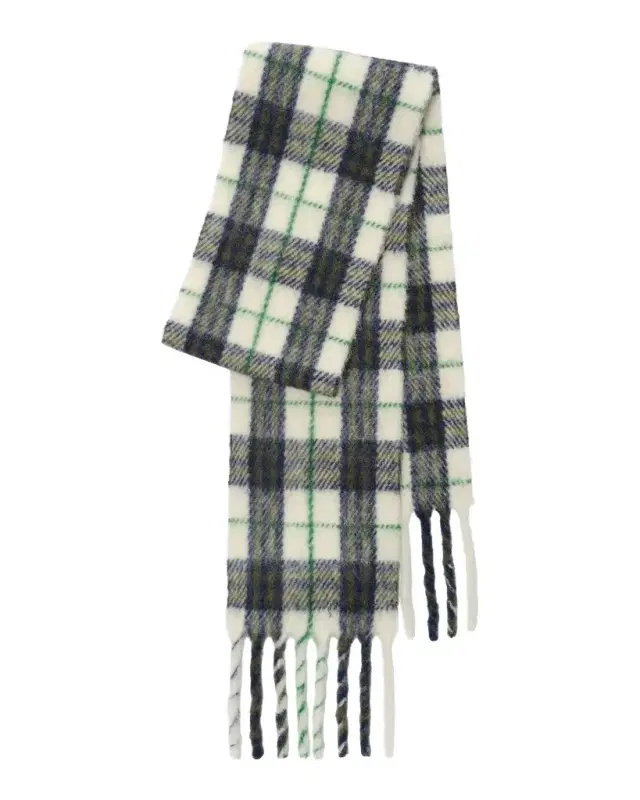Burberry Check Narrow Alpaca-Wool Scarf