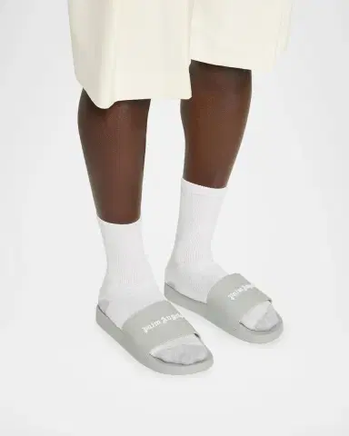 Palm Angels Men's Classic Logo Slide Sandals | Thumbnail 2