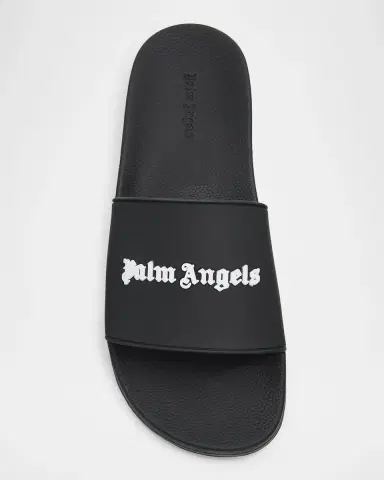 Palm Angels Men's Classic Logo Slide Sandals | Thumbnail 5
