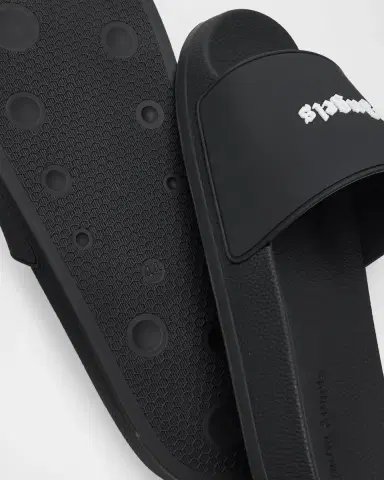 Palm Angels Men's Classic Logo Slide Sandals | Thumbnail 6