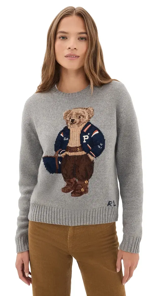 Polo Ralph Lauren Polo Bear Crew Neck Sweater Outpost Grey Heather