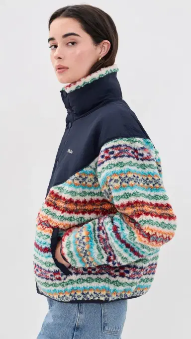 Polo Ralph Lauren Jacquard Knit Funnel Neck Jacket Multi | Thumbnail 4