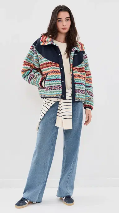 Polo Ralph Lauren Jacquard Knit Funnel Neck Jacket Multi | Thumbnail 5