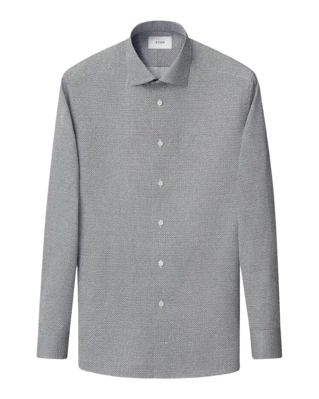 Eton Geometric Twill Slim-Fit Shirt
