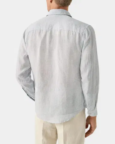 Eton Men's Linen Long-Sleeve Shirt | Thumbnail 3