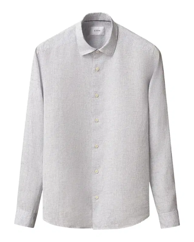 Eton Men's Linen Long-Sleeve Shirt