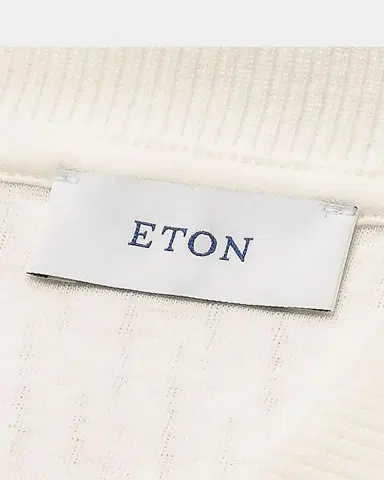 Eton Jacquard Cotton Polo Shirt | Thumbnail 6 Eton Jacquard Cotton Polo Shirt | Thumbnail 6