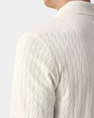 Eton Jacquard Cotton Polo Shirt | Thumbnail 7 Eton Jacquard Cotton Polo Shirt | Thumbnail 7