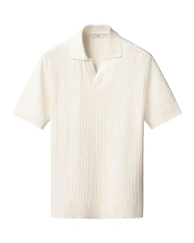 Eton Jacquard Cotton Polo Shirt
