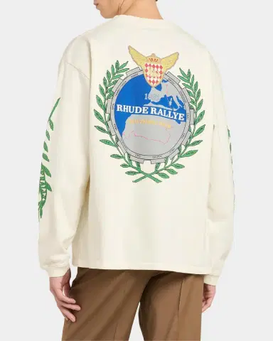 Rhude Tripoli Wreath Graphic Long-Sleeve T-Shirt | Thumbnail 3 Rhude Tripoli Wreath Graphic Long-Sleeve T-Shirt | Thumbnail 3