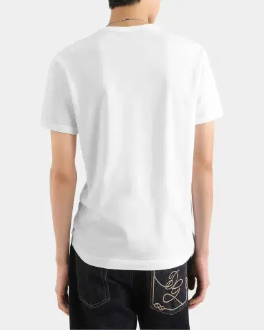 Dolce & Gabbana Logo-Appliqué Cotton T-Shirt | Thumbnail 3