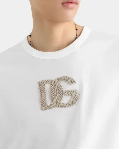 Dolce & Gabbana Logo-Appliqué Cotton T-Shirt | Thumbnail 5