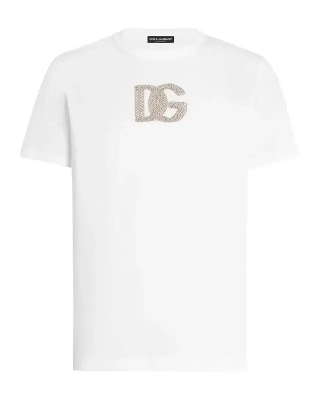 Dolce & Gabbana Logo-Appliqué Cotton T-Shirt