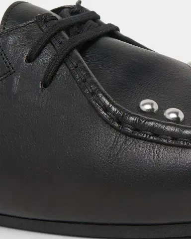 Jil Sander Men's Studded Lace-Up Leather Shoes | Thumbnail 3