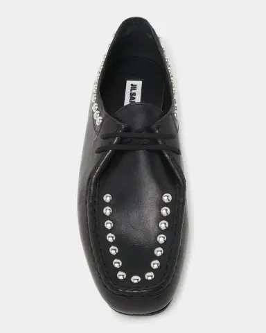 Jil Sander Men's Studded Lace-Up Leather Shoes | Thumbnail 4