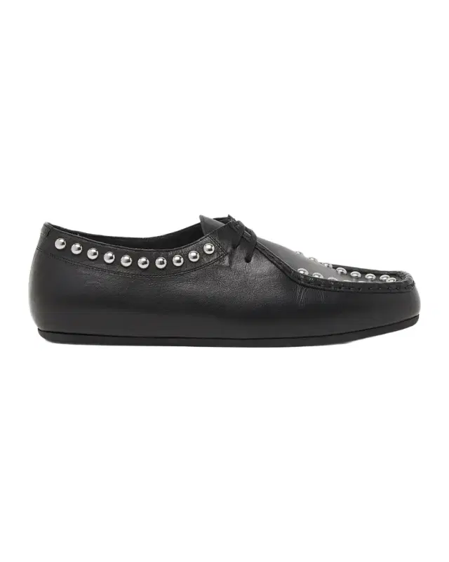 Jil Sander Men's Studded Lace-Up Leather Shoes