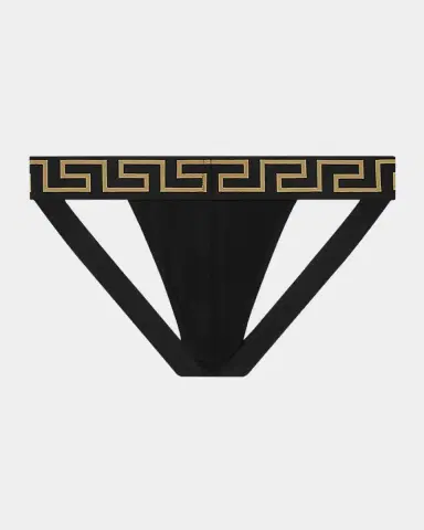 Versace Men's Medusa Stretch-Cotton Jock Strap | Thumbnail 2 Versace Men's Medusa Stretch-Cotton Jock Strap | Thumbnail 2