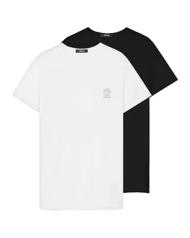 Versace 2-Pack Medusa Logo Jersey T-Shirt